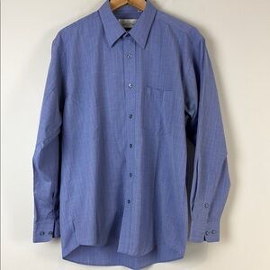 Givenchy Men's Blue Dress Shirt Classic Button-Down Size US Neck 17